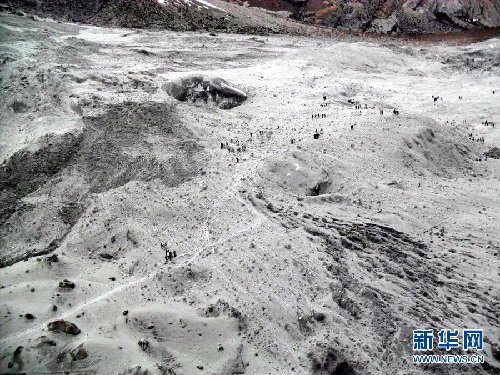 巴基斯坦軍方公布雪崩事故現(xiàn)場照片