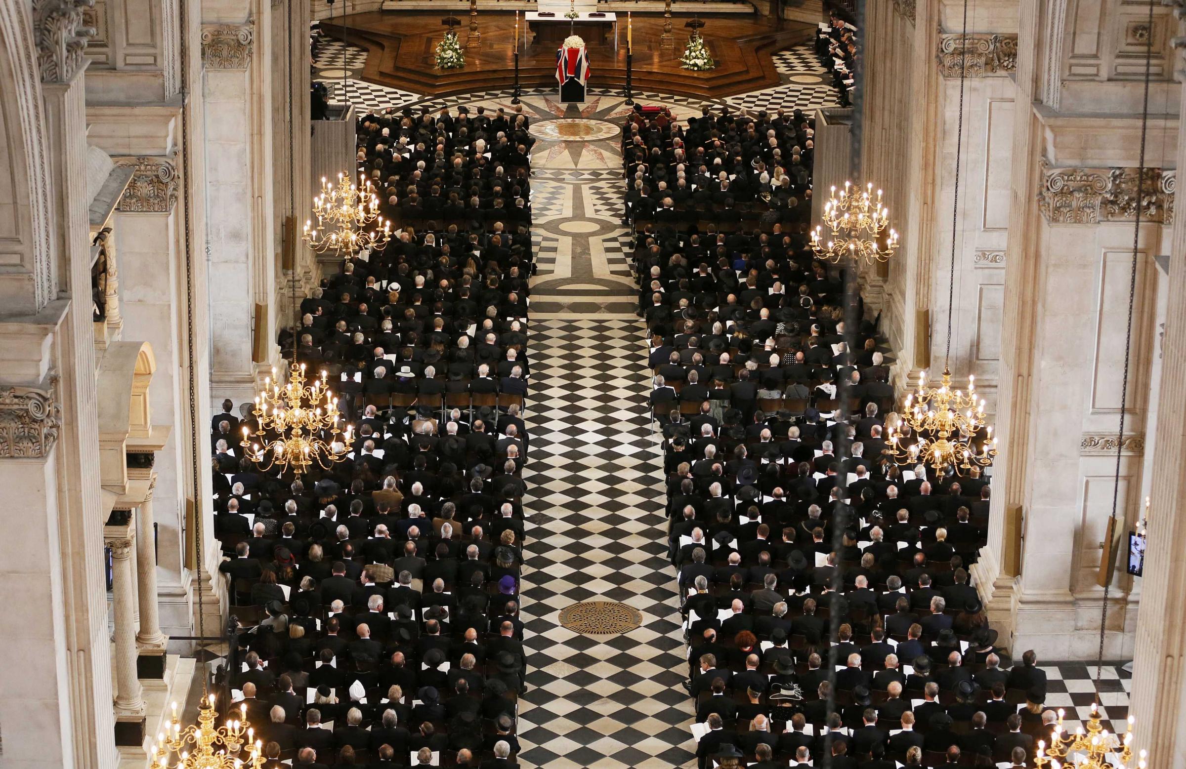 撒切爾夫人葬禮17日舉行 路旁出現(xiàn)抗議示威者