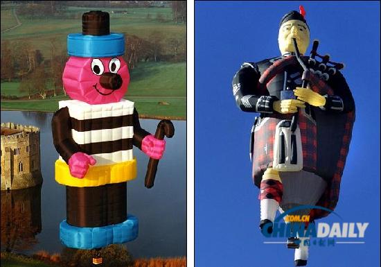 五花八門的獵奇熱氣球