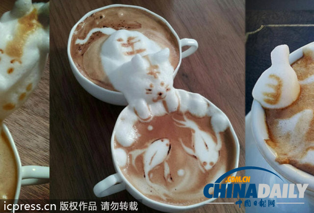 奇妙咖啡藝術 愛因斯坦向你吐舌賣萌