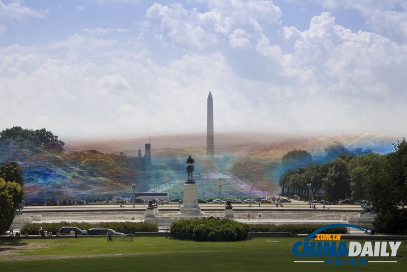 美輪美奐！美藝術(shù)家打造可見Wi-Fi信號