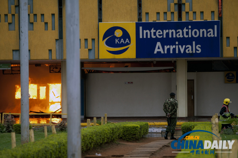 肯尼亞首都機場因大火關閉 傷亡情況不明（組圖）