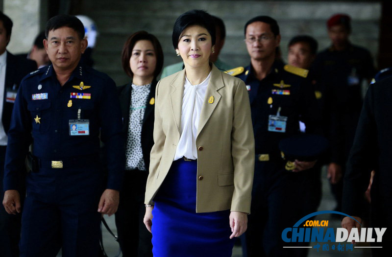 英拉多日隱匿后再現身 泰反對派示威繼續