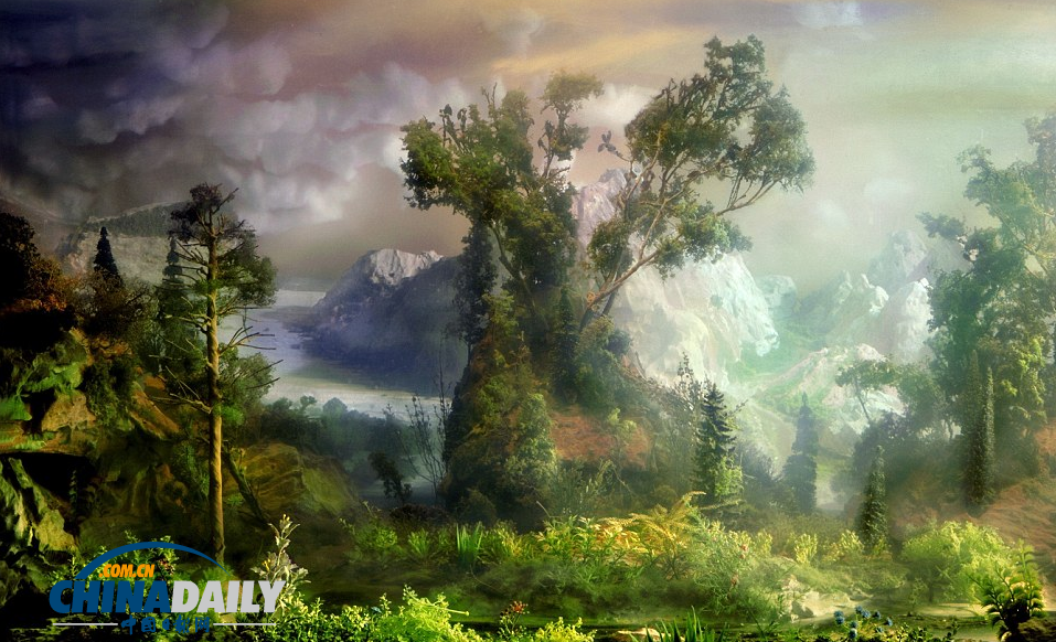 一缸一世界：美藝術家用魚缸和顏料創史前唯美景觀