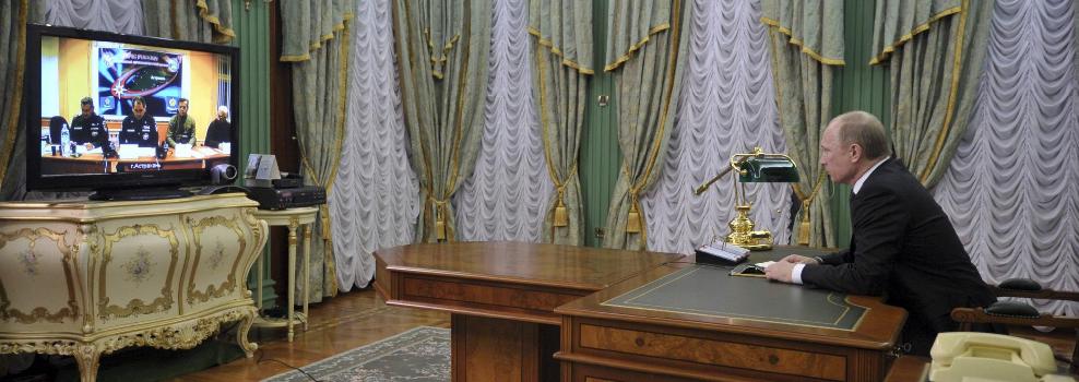 普京召開電視電話會議