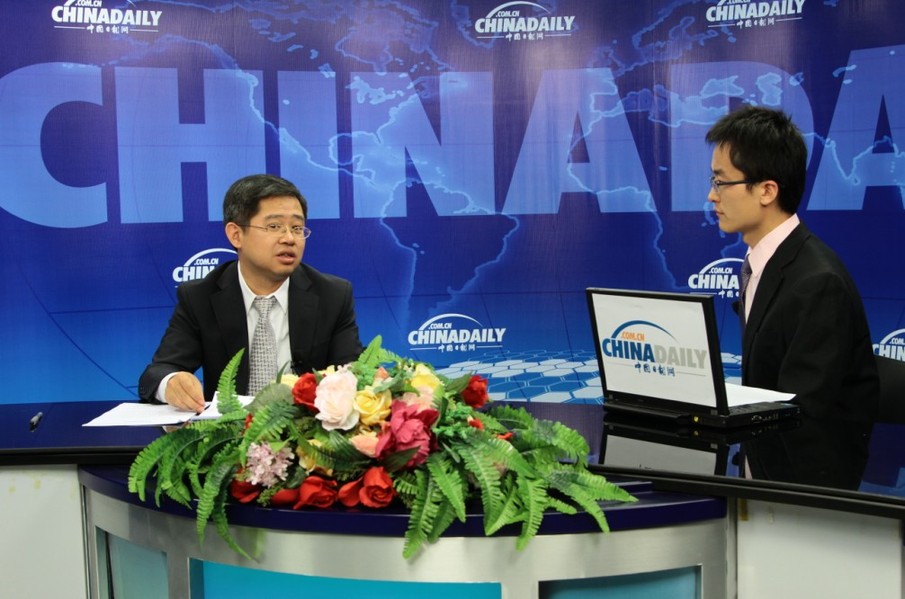 商務部綜合司副司長宋立洪做客中國日報網