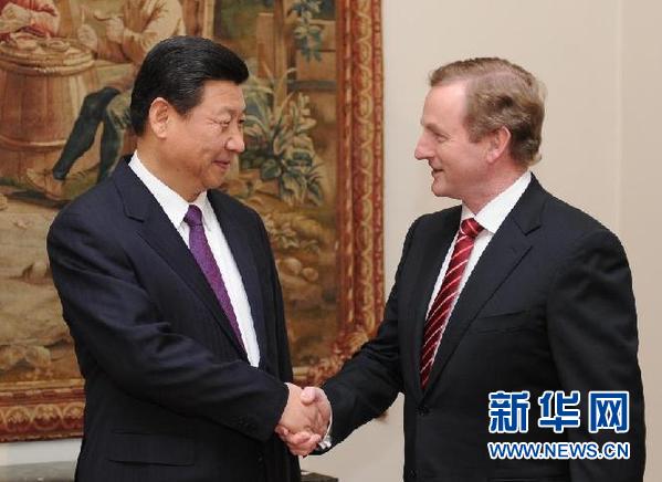 習近平同愛爾蘭總理肯尼會談