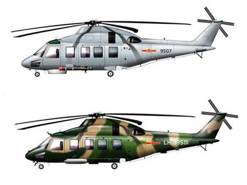 中歐聯(lián)合制造直15中型直升機(jī) 預(yù)計2009年首飛