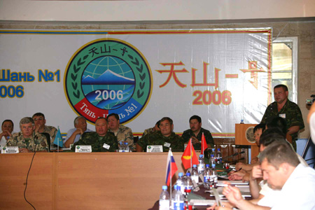 中哈聯合反恐演習第一階段實兵演練開始