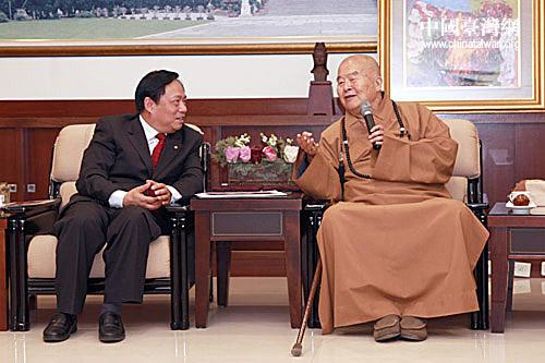 全國臺聯會長梁國揚參訪佛光山拜會星云法師