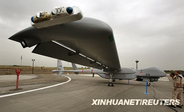 以色列軍方展示巨型無人機