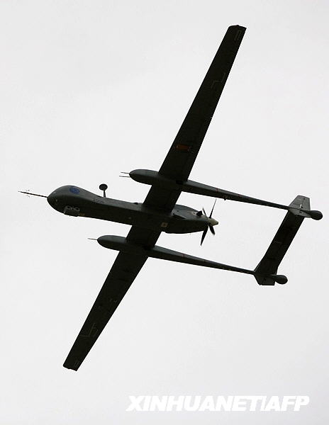 以色列軍方展示巨型無人機