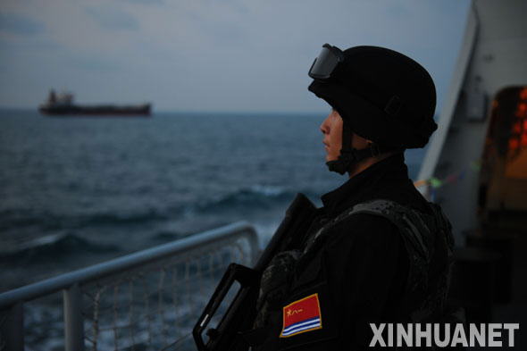 中國第五批護航編隊首次啟動反海盜部署[組圖]