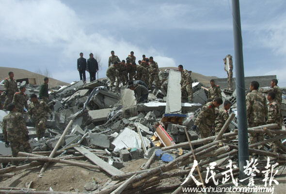 武警部隊(duì)多路趕赴青海地震災(zāi)區(qū)