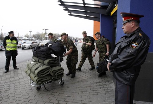 外國(guó)軍隊(duì)陸續(xù)抵達(dá)俄羅斯參加勝利日閱兵式