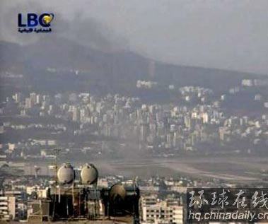 以戰機向貝魯特國際機場發射6枚火箭彈