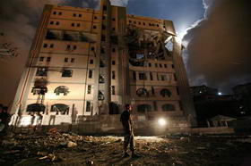 以空襲巴外交部 卡塔爾提交巴以沖突草案