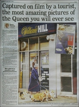 英國女王上街遛狗買彩票（2004）