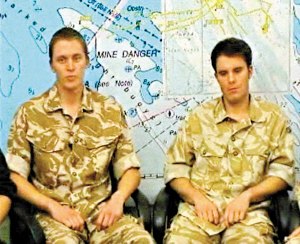 被扣兩名英軍現身伊朗電視臺