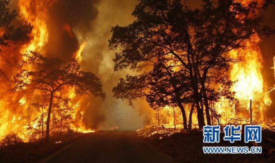 美國得克薩斯州特大山火暫時(shí)得到控制