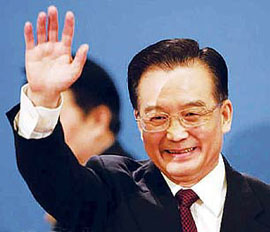 溫家寶：我會半夜起來看世界杯