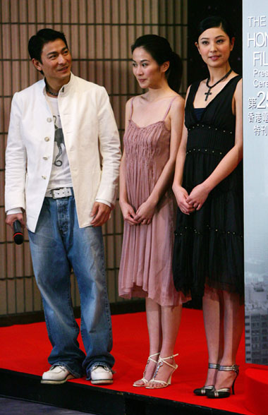 劉德華亮相金像獎新聞發(fā)布會