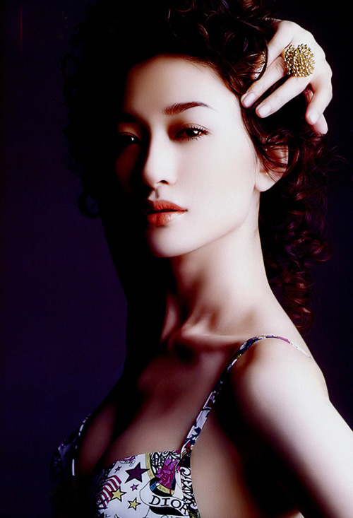 李小冉彩繪寫真繁花貼身