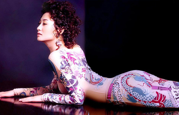 李小冉彩繪寫真繁花貼身