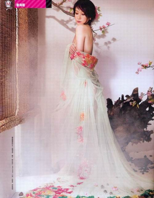 秦海璐沖破底線演繹透視裝(圖)