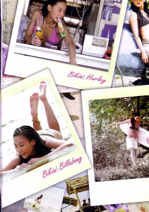 張柏芝夏日泳裝寫真 性感俏皮都是風景(圖)