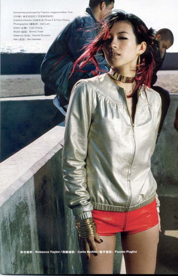 章子怡洛杉磯街頭妖艷寫真