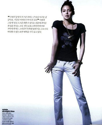 樸詩妍代言Levi's牛仔褲