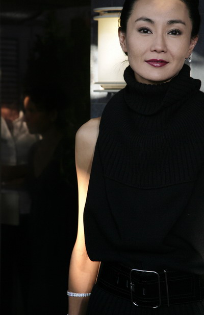 現戛納香港之夜 張曼玉王家衛親密交談