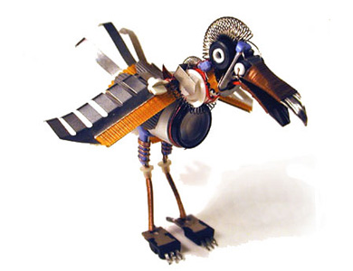 電腦配件組成的藝術(shù)品