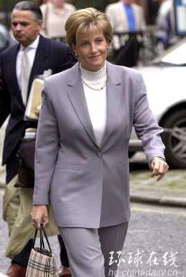 女王三兒媳索菲王妃欠債未還被告上公堂