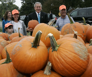 布什助選中期選舉 南瓜冰激凌一個都不少