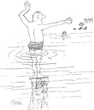 嗨！過來，這里很淺