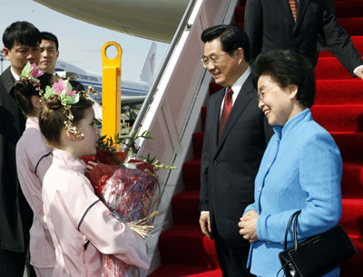 胡錦濤抵西雅圖開始訪美