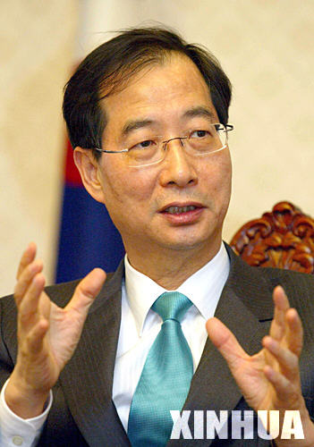 韓國總理韓惪洙:韓中關系將日益緊密