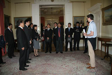 蔡武主任一行參觀唐寧街10號