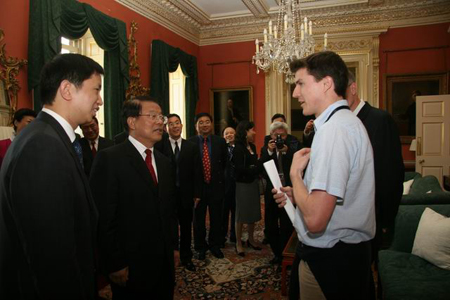 蔡武主任一行參觀唐寧街10號