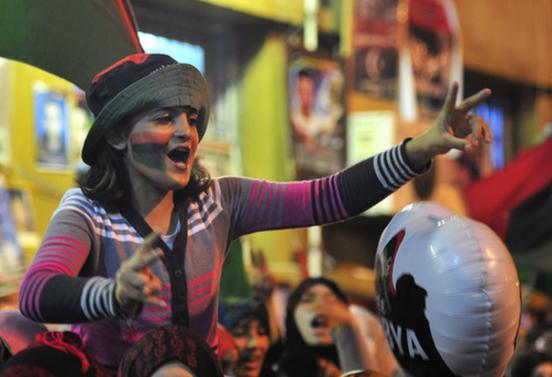 利比亞民眾在班加西舉行慶祝集會