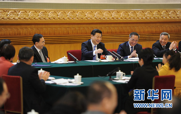 兩會授權發布:習近平等分別參加全國兩會一些團組審議討論
