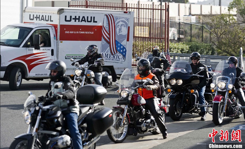 摩托車隊穿越美國大陸 紀念9·11十周年