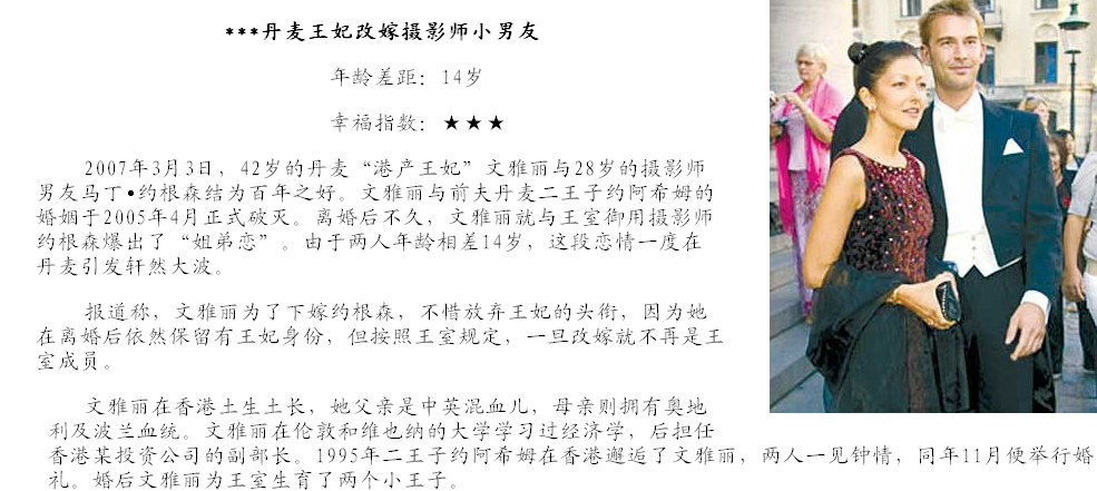 姐弟鴛鴦何其多！盤點(diǎn)國際政壇中的“大小戀”