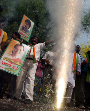 印度大選揭曉國大黨優(yōu)勢(shì)明顯 辛格將再度出任總理