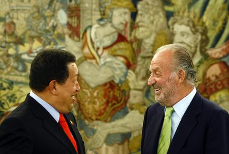 查韋斯稱西班牙國王蓄胡像卡斯特羅 兩人“一笑泯恩仇”