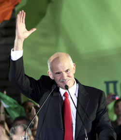 圖：希臘反對黨泛希社運在大選中勝出