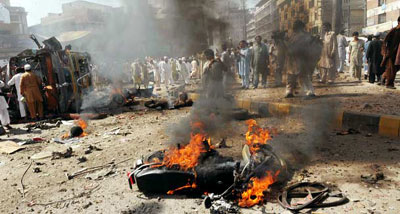 巴基斯坦陸軍總部附近發(fā)生爆炸 傷亡人數(shù)已逾60