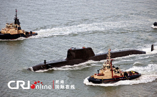 英皇家海軍最強大攻擊核潛艇海試